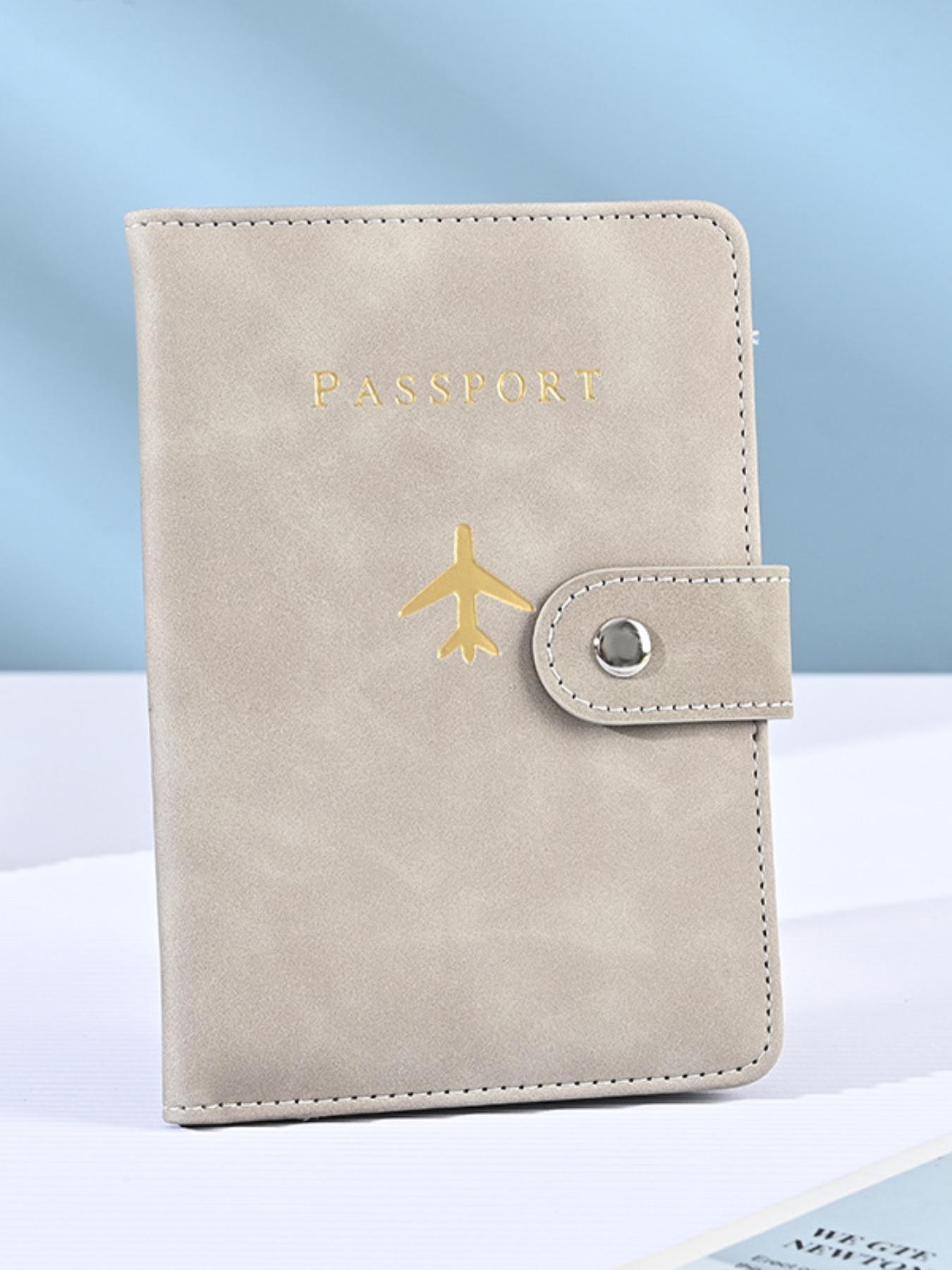 2026 New Passport Holder Portable Document Organizer PU Material Travel Passport Bag Multi-Function Passport Protector Card Folder Passport Wallet Passport Cover Travel Accessories