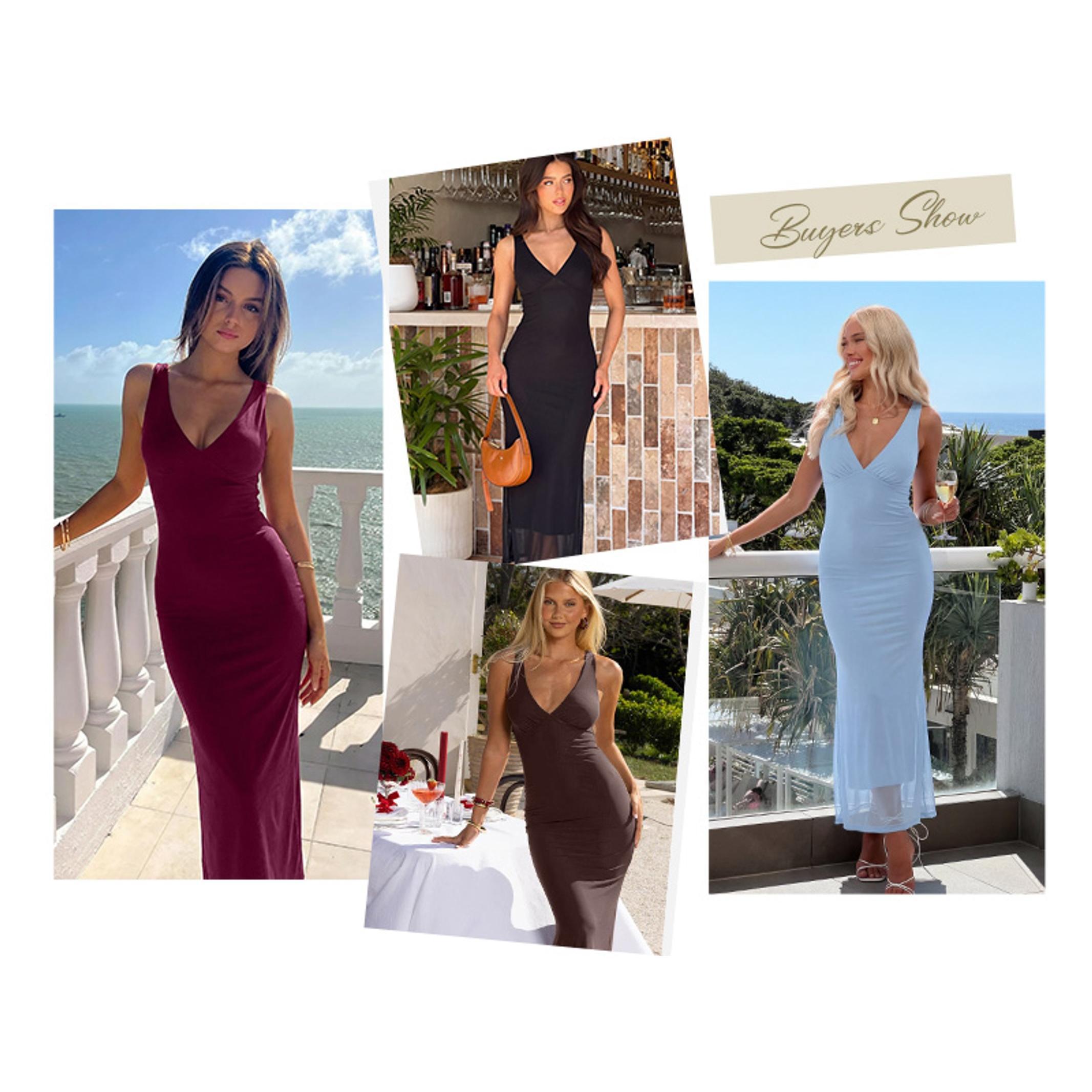 Women's Summer V-Neck Sleeveless Slim Mesh Bodycon Maxi Dress with Matching Shawl - Sexy Party Wedding Guest Womens Dress, Classy Sheer Flared Metallic Elegant Formal Evening Style (Pairs with Shoes)