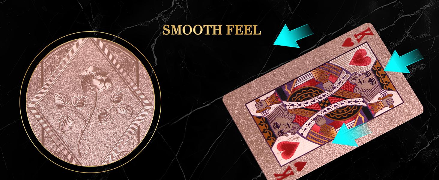 Champagne Rose Pink Waterproof Diamond Playing Cards – Luxurious, Durable & Flexible Poker Deck for Game Night and Christmas Gifts   Party Cardsgame