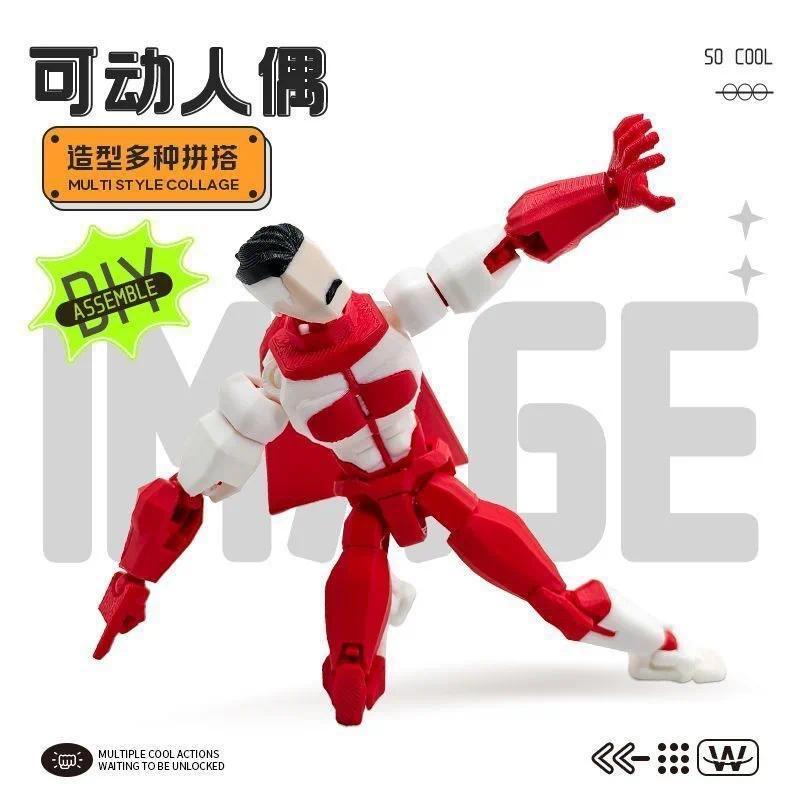 Invincible Mark Lucky 13 Multi Joint Movable Action Figure Diy Assembled Collectible Toy For Adult Holiday Surprise Gift