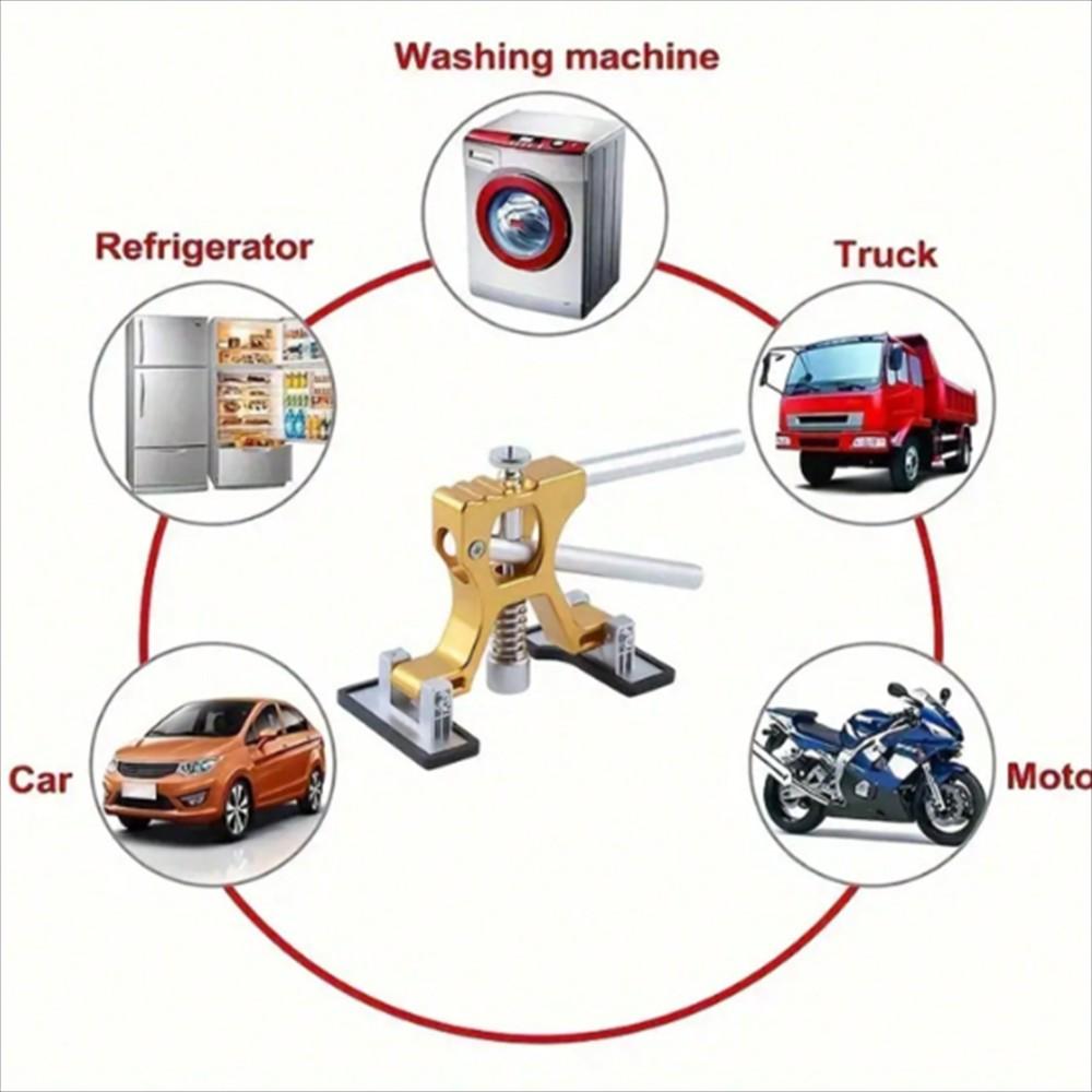 Professional Car Dent Removal Tool Kit, Adjustable Width Dent Puller with Lifters, Durable DIY Auto Repair Tools