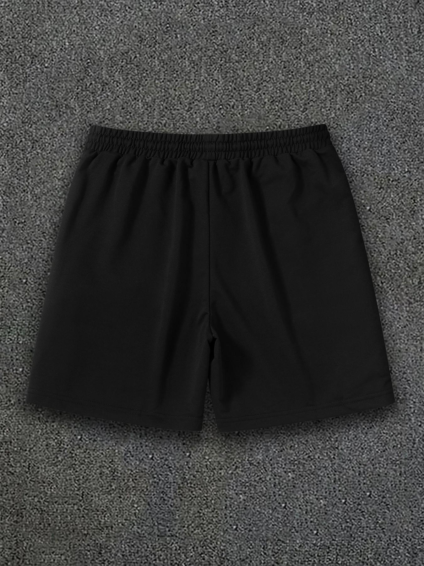 Men's Hip Hop Vintage Sweat Shorts, Pink Lucky Dice Pattern & Comfortable Loose Fit for Street Fashion and Music Festivals