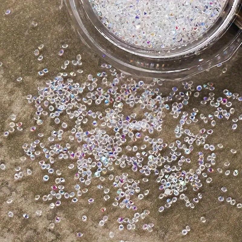 1200 Mini Rhinestones, Odorless Shiny Synthetic Gems, Ideal for Nail Art, Clothing, DIY Crafts, Micro Glitter Stones for Fashion Design