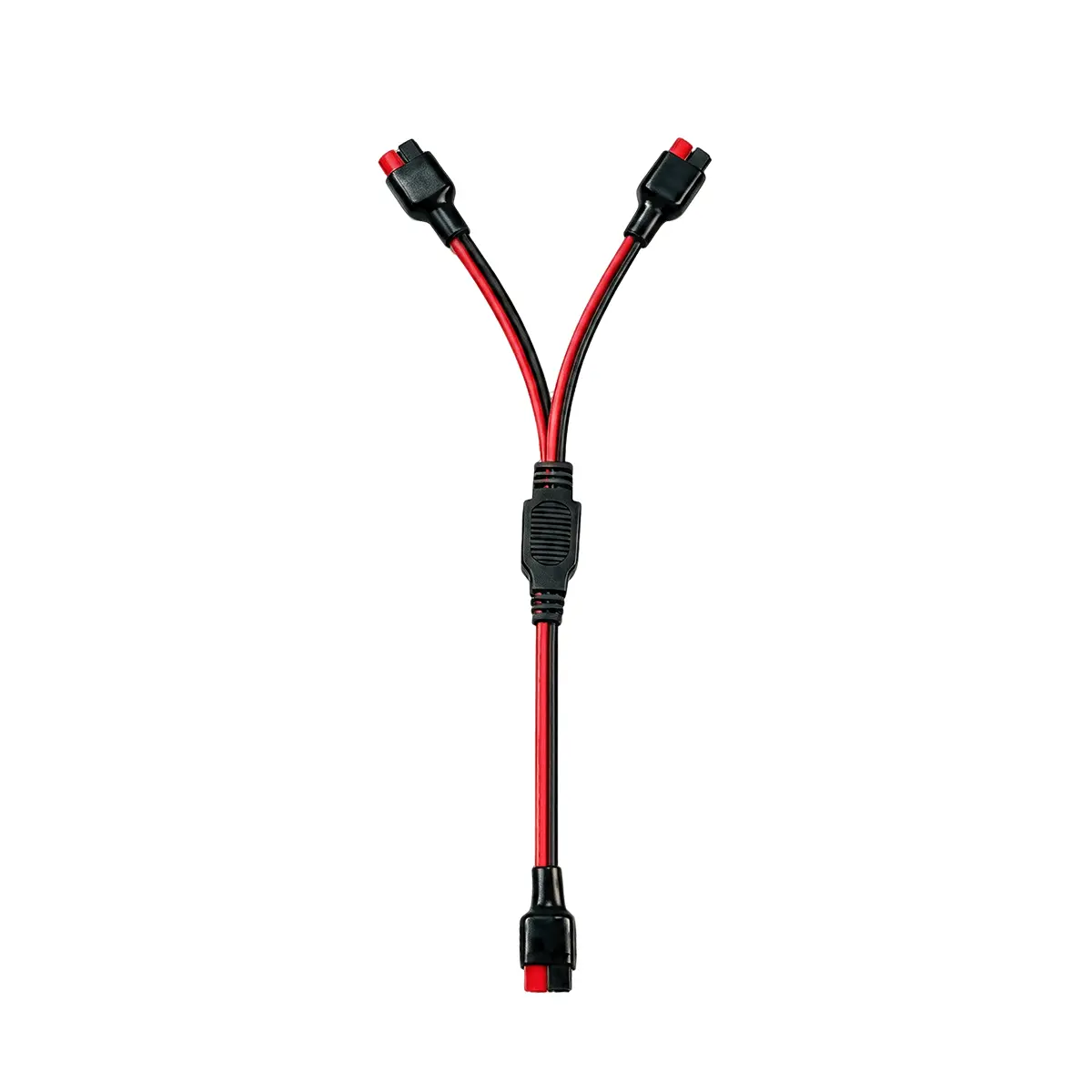 45A Connector Splitter Cable Compatible with Anderson 12AWG 1FT | 1 to 2 splitter cable with stranded tinned copper wire for batteries solar systems RVs and portable power stations
