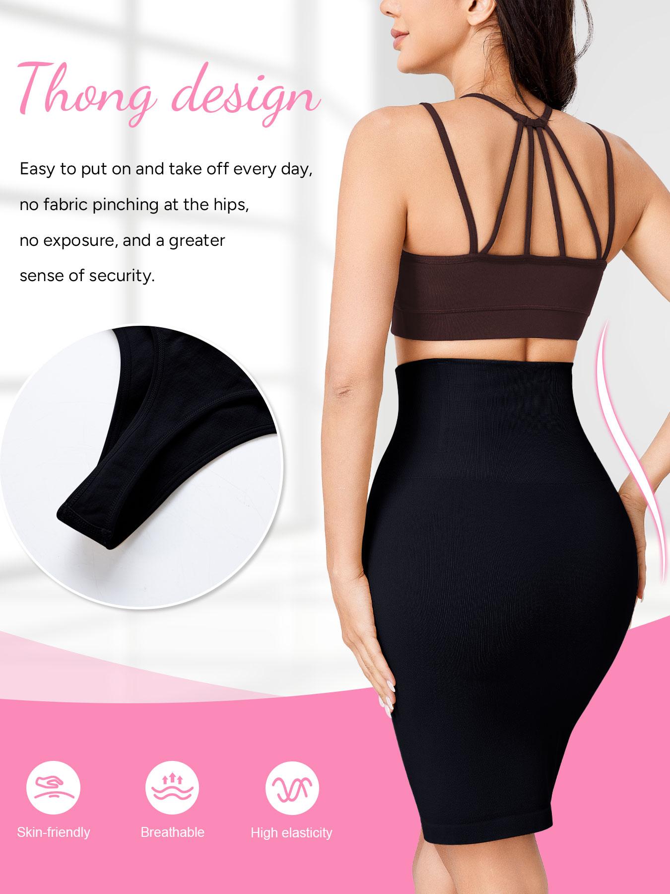 Women's Shaping Waist Cincher Skirt, Seamless One-Piece Design, 4 Steel Bones, Short Dress, Multi-Use Thong Built-In, Fashionable & Comfortable, Shapewear