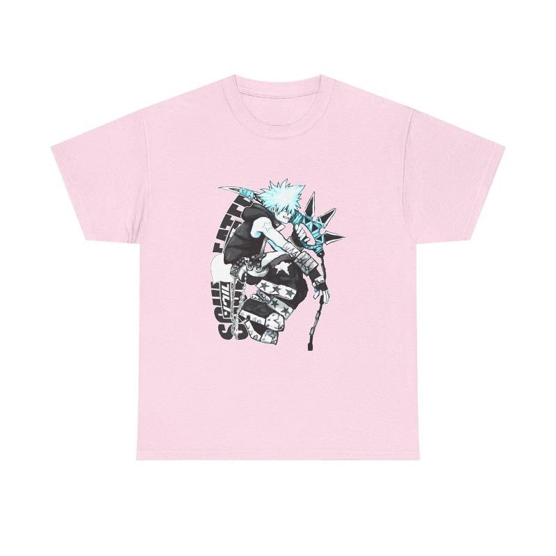 Soul Eater Anime Tee: Black Star Vaporwave Gothic Grunge Manga