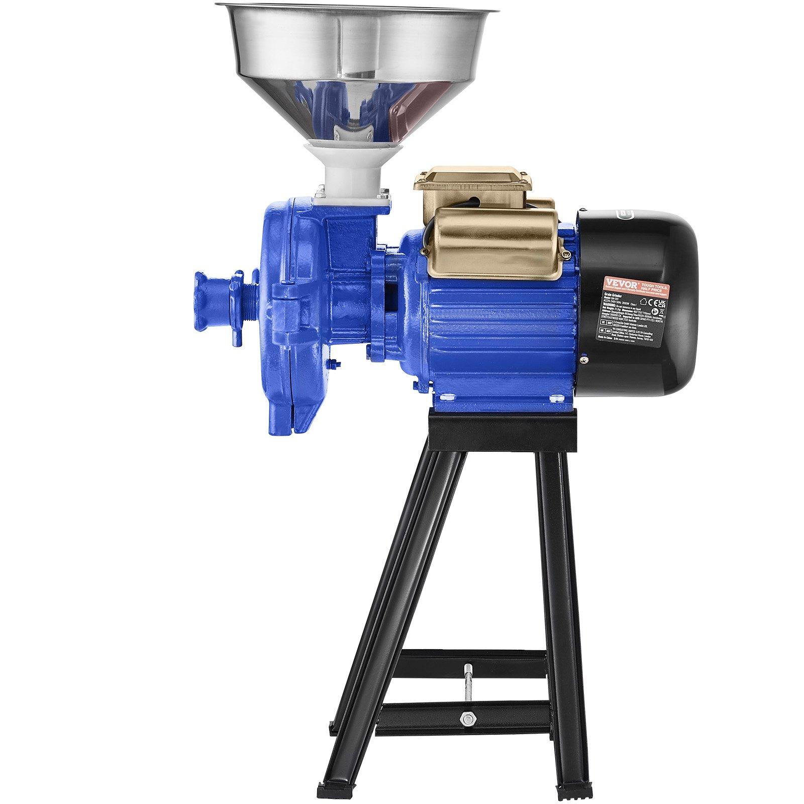 VEVOR Electric Grain Mill Grinder, 3000W Spice Grinders, Commercial Corn Mill with Funnel, Thickness Adjustable Powder Machine, Heavy Duty Feed Flour Cereal Mill Wheat Grinders, Dry Grinder VEVOR Electric Grain Mill Grinder, 3000W Spice Grinders, Commercial Corn Mill with Funnel, Thickness Adjustable Powder Machine, Heavy Duty Feed Flour Cereal Mill Wheat Grinders, Dry Grinder