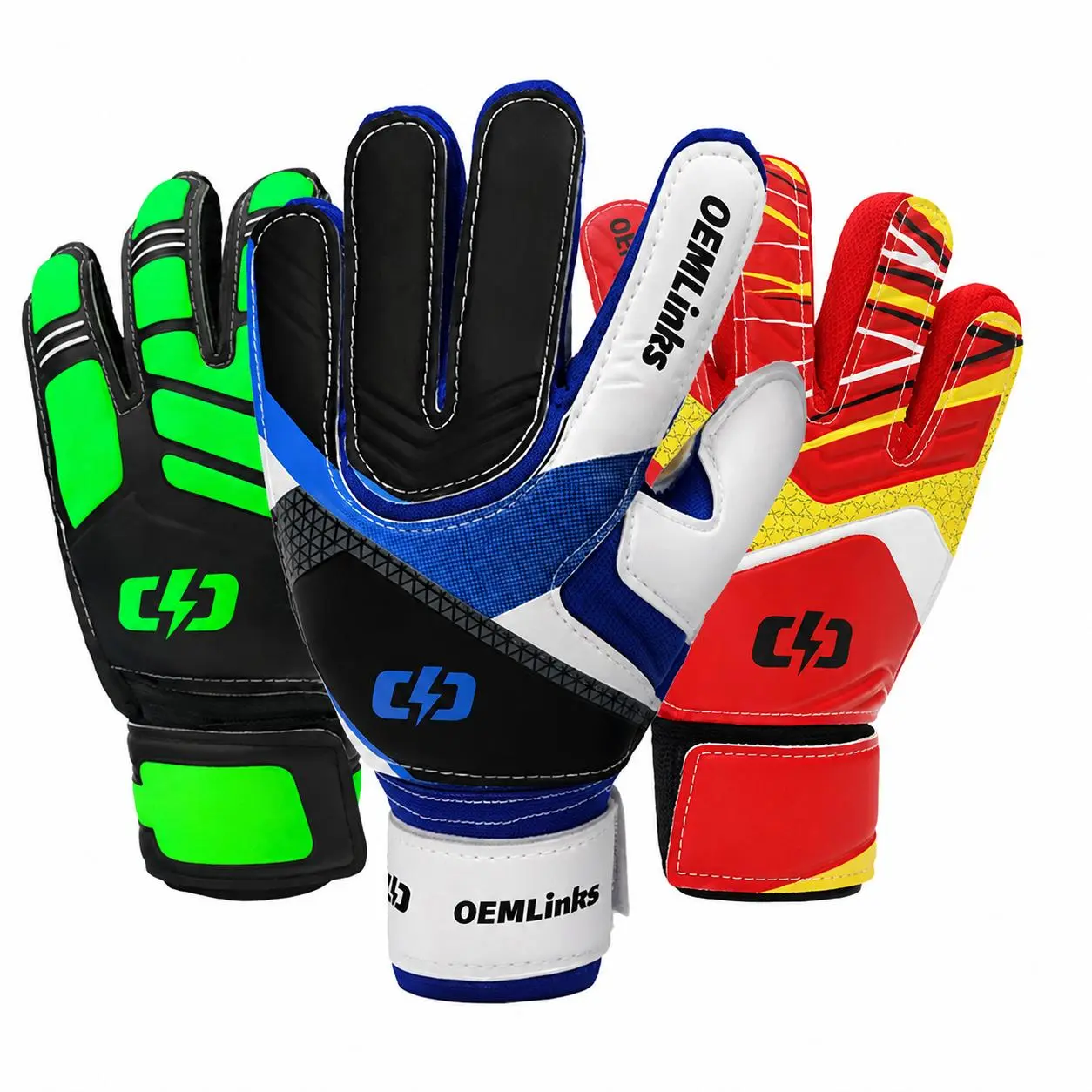 Professional-Grade Youth and Adult Soccer Goalkeeper Gloves with Reinforced Finger Protection, Enhanced Grip Traction, Breathable Mesh Backhand, and Durable Latex Palm for Training and Competitive Matches