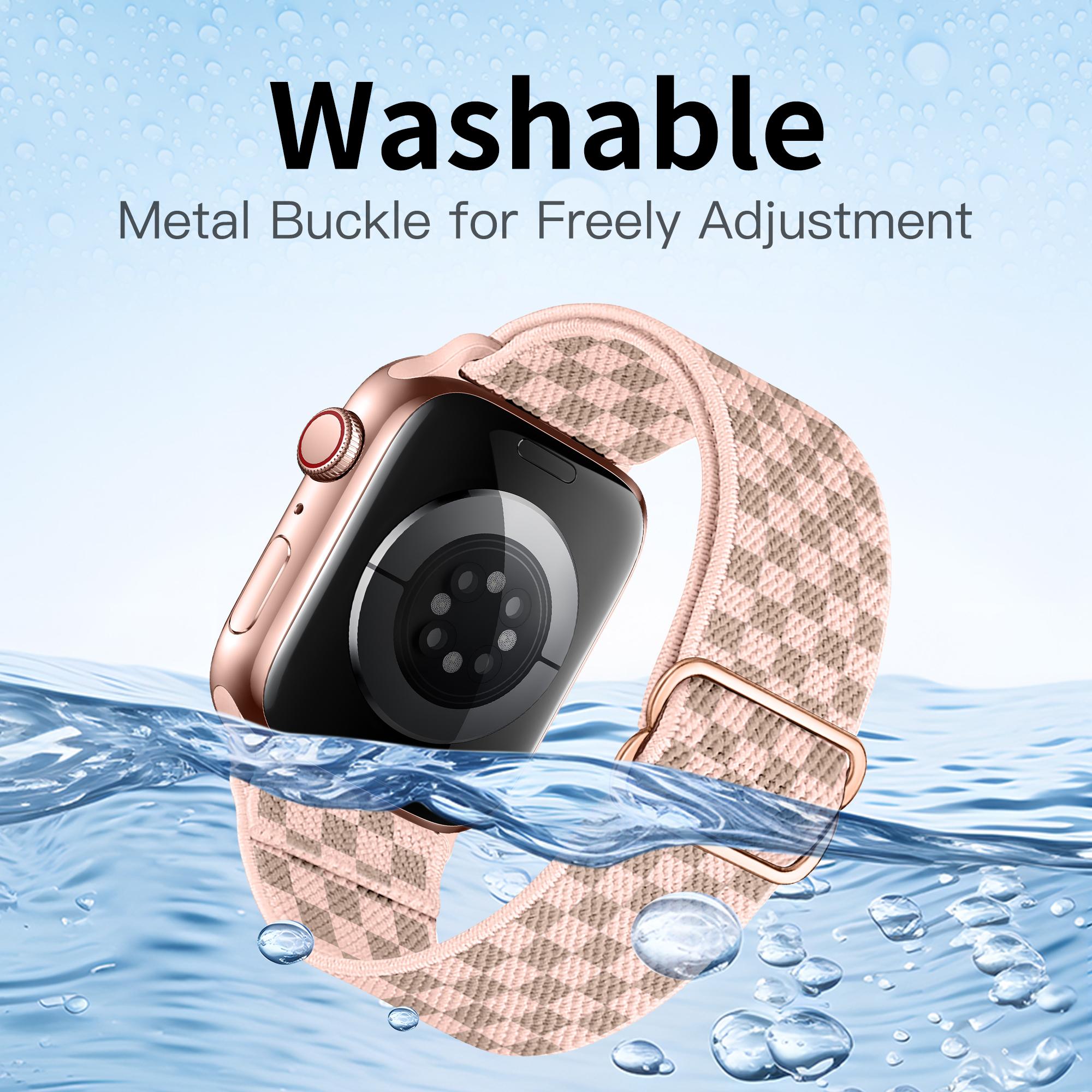 9-Pack Stretchy Bands for Apple Watch 40mm-49mm, Water-Resistant Solo Loop Sports Strap, Fits Iwatch Series 10/9/8/7/6/5/4/3/se/ultra, Smart Watch Straps