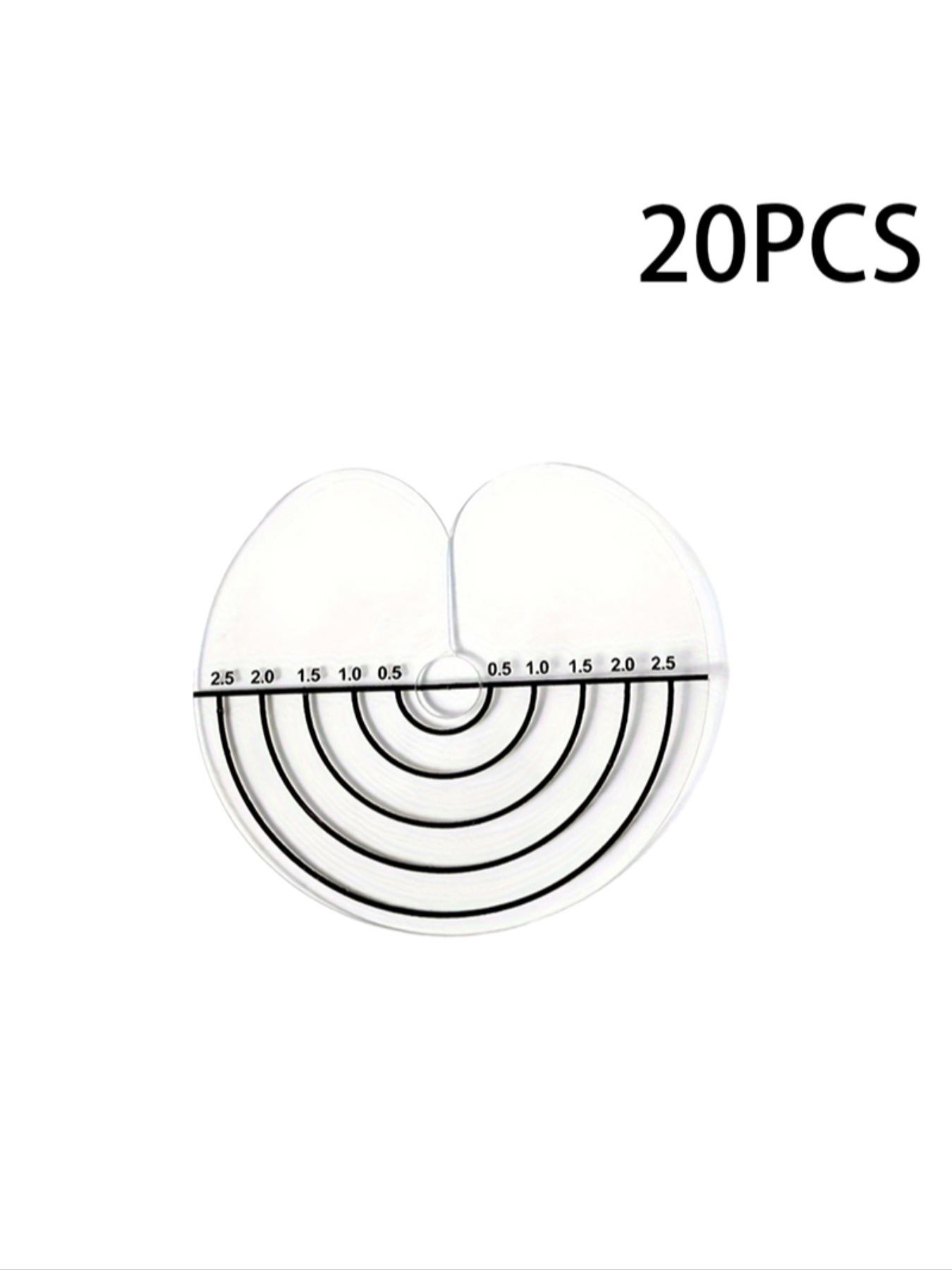 Circular Scale Hair Extension Locator Ruler, Transparent Visual Design, Ideal for Salons and Home Use, Essential Tool for Wig Making