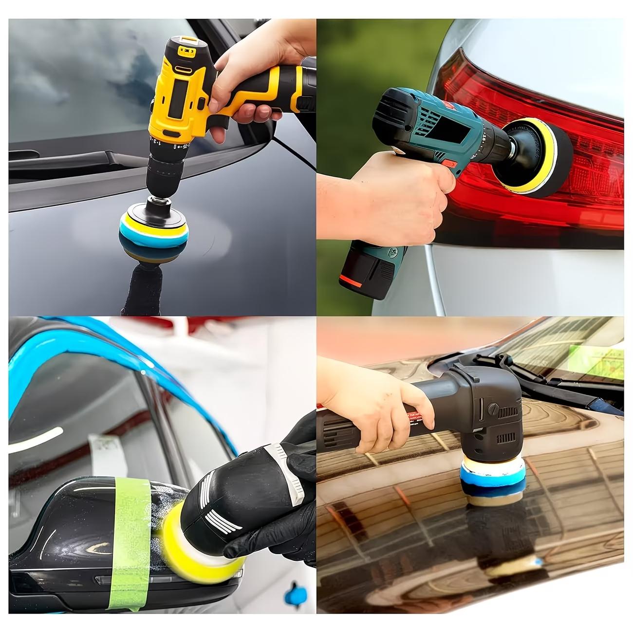 11pcs Sponge Car Polishing Kit Drill Adapter Details Cleaning Self Polishing