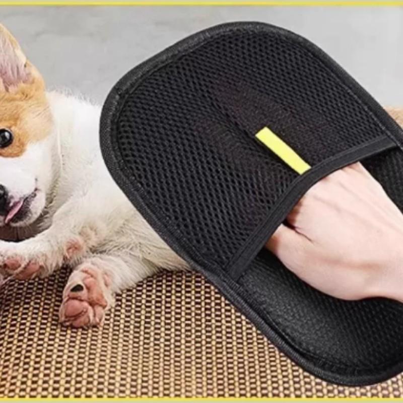 Cat Dog Pet Hair Removal Glove, Upgraded Efficient Beauty Glove, Reusable Cat Dog De-Shedding Tool, Suitable for Sofa Furniture Carpet Curtains