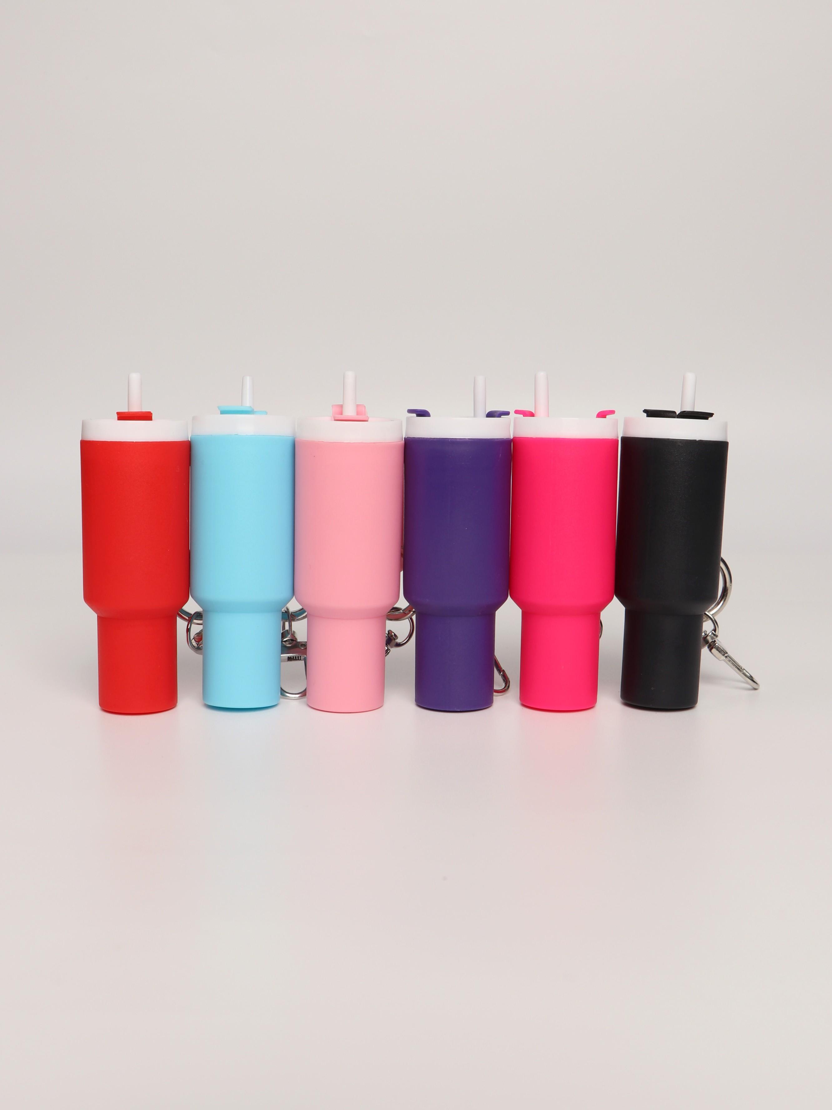 6pc Stanley Keychain Set, Ice Cup Keychains with Coin Slot, Lipstick Holder, Secret Note Pocket, Perfect Gift for Friends, Holidays, Birthdays