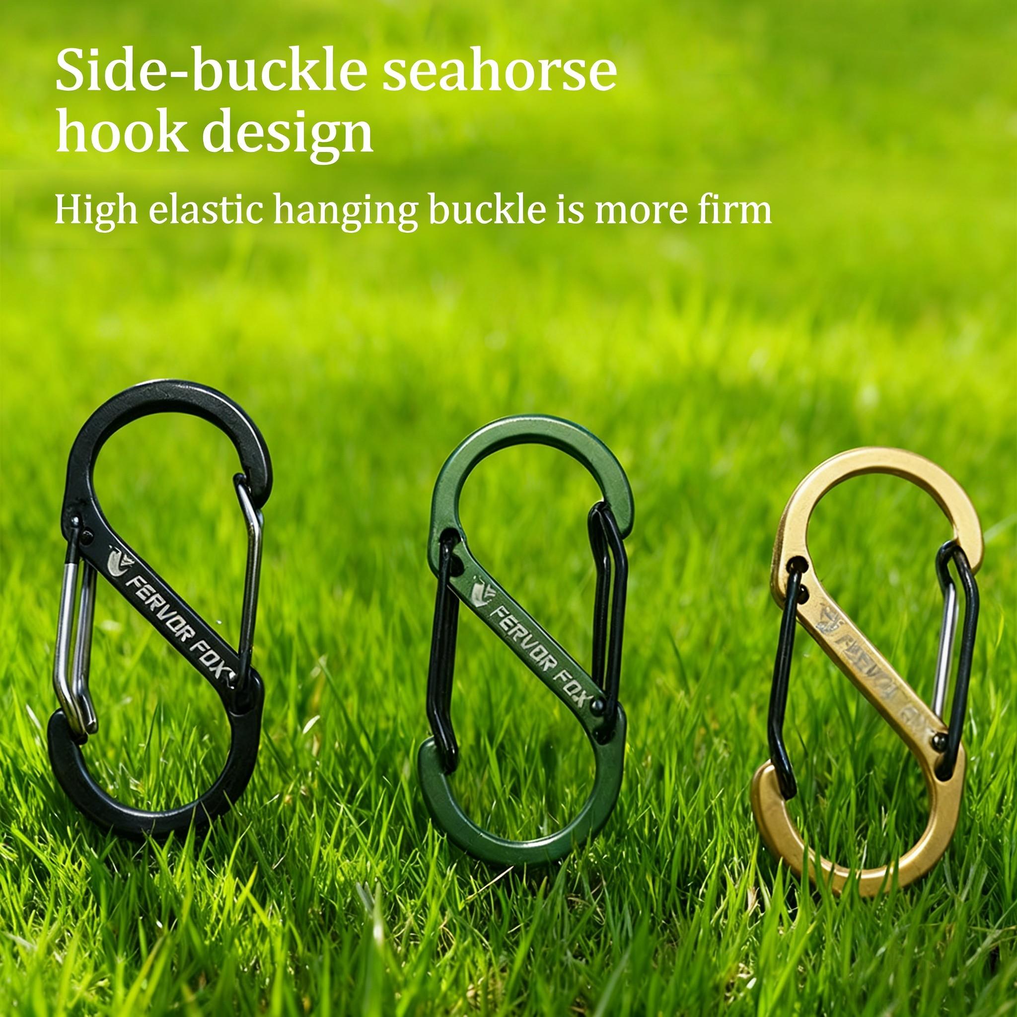 3pcs Mixed Hiking Buckles Outdoor Multi-Functional Accessories Travel Backpack External Hook Connection Clips Keychains