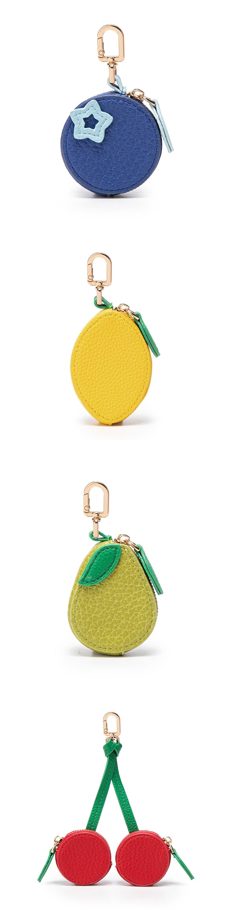Fruit shaped pendant coin purse, fruit shaped keypendant, fruit pattern, cute keychain mini pocket wallet, Cute Soft Keychains, perfect gift for women，Christmas Gift, Valentine's Day Gift, Ideal Gift