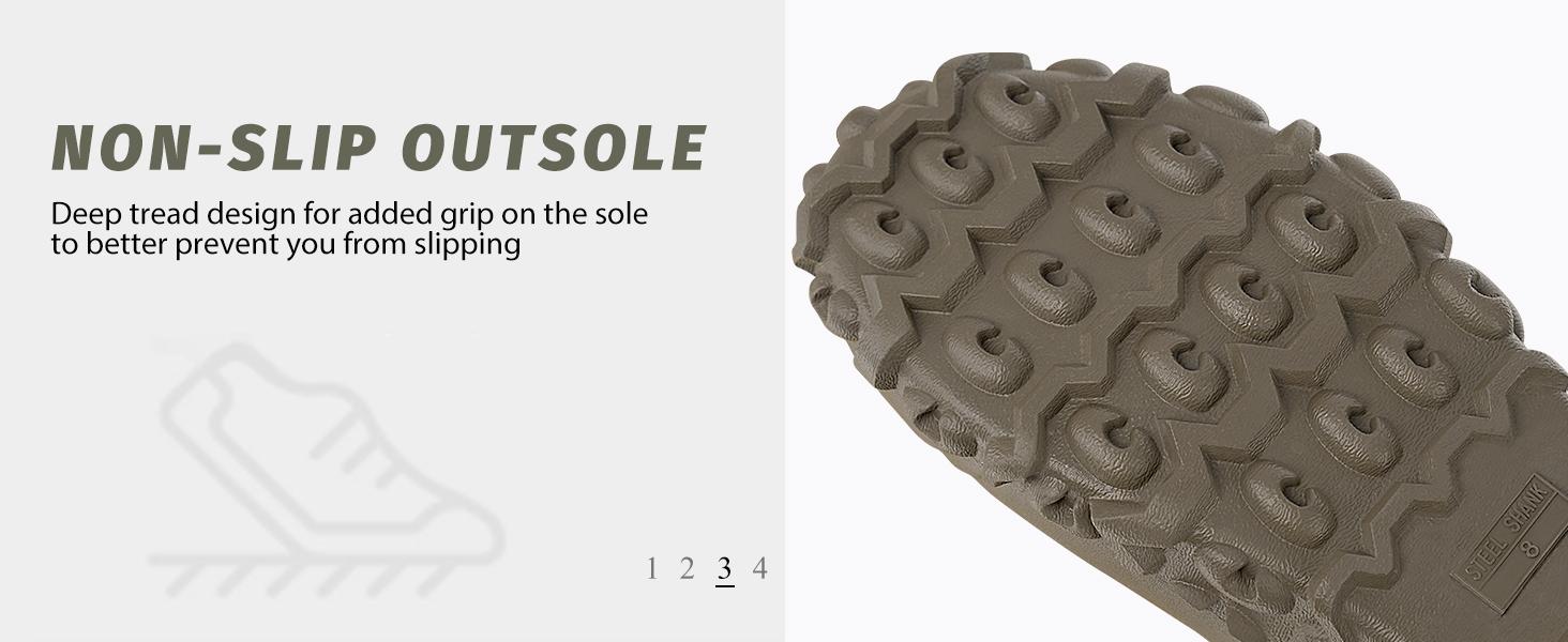 TruDave Rubber Boots for Men, 6mm Men's Mid Calf Waterproof Work Boots, Durable Anti-Slip Mud Boots for Farming Gardening Fishing  Search this page Boy Footwear Walking Shoes  Olive Green Closed Design