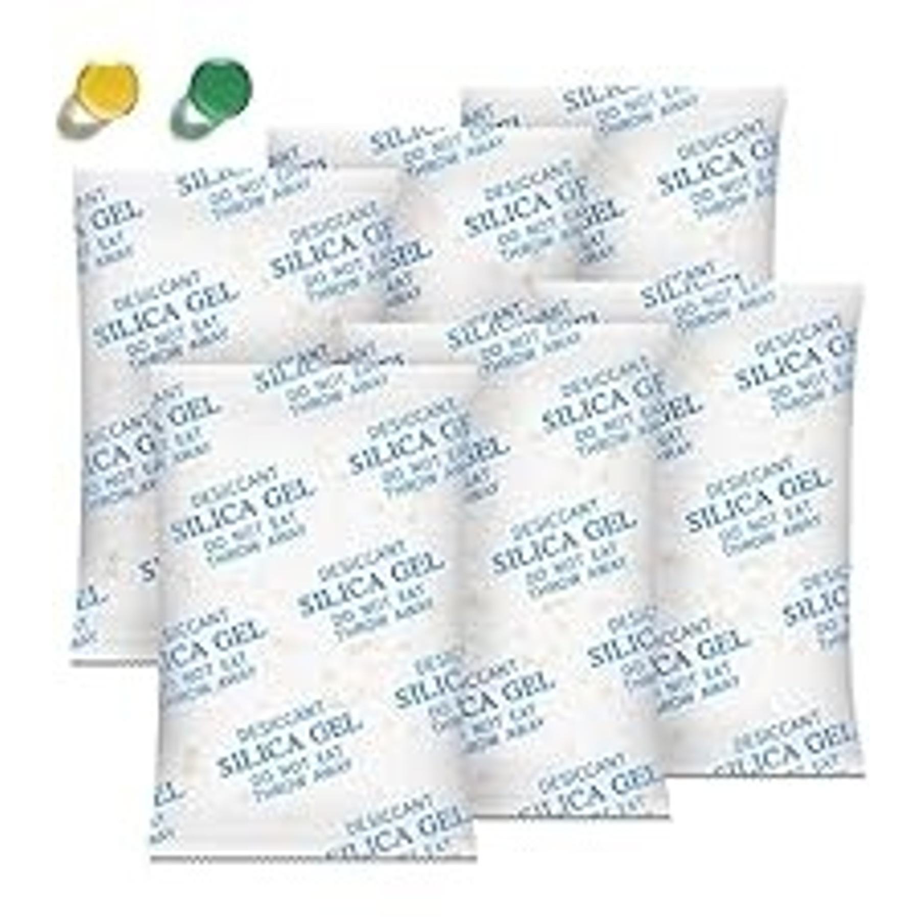 Silica Gel Packets, 100 Gram (12 Packs) Food Safe Reusable Desiccant Moisture Absorbers for Storage, Foods, Storage Bins, 3D Filaments, Electronics, SafesGift