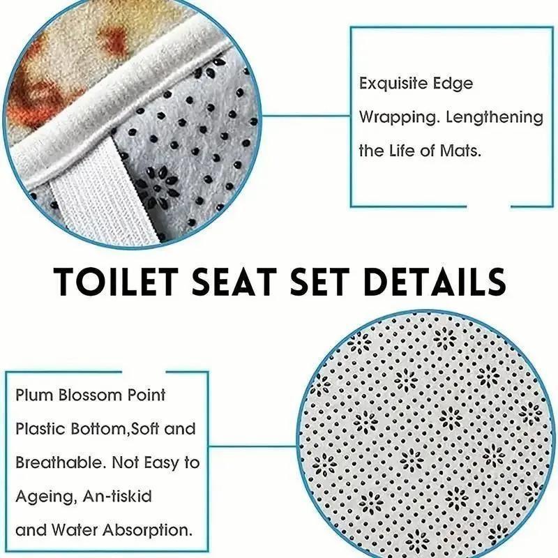 1/4pcs Sunflower Inspirational Quotes Themed Shower Curtain Set, includes a non-slip mat, U-shaped rug, and toilet seat cover. Perfect for bathroom decoration, partitioning, and beautifying the space. Comes with 12 shower curtain hooks. Shower Essentials