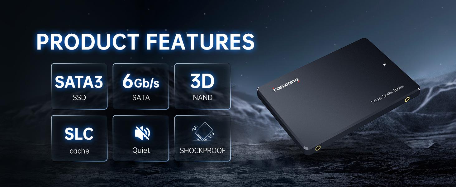 FANXIANG S101 SATA SSD 1TB, Internal State Drive SATA III 6Gb/s 2.5" SSD Sata, UP to 550MB/s, 1TB Internal Drive Solid State Hard Drive, Upgrade Laptop PC and Desktops FANXIANG S101 SATA SSD 1TB, Internal State Drive SATA III 6Gb/s 2.5" SSD Sata, UP to 550MB/s, 1TB Internal Drive Solid State Hard Drive, Upgrade Laptop PC and Desktops