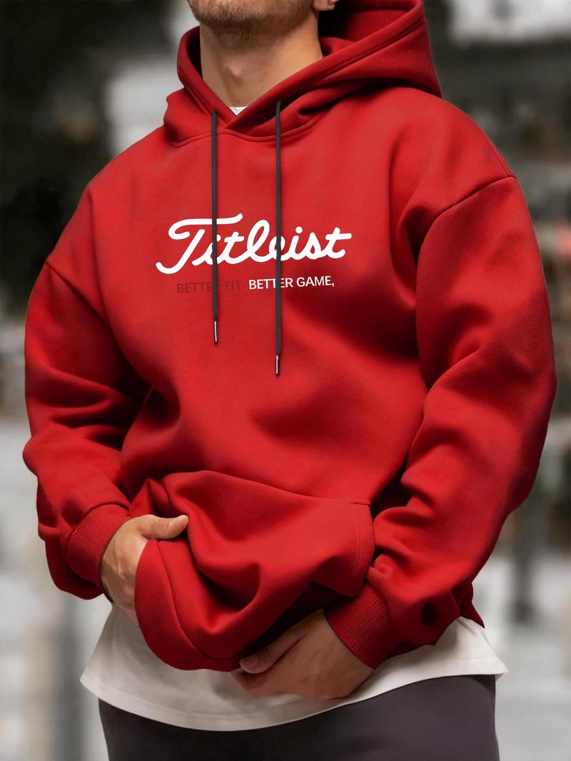 Unisex Hooded Golf Sweatshirt, Long Sleeve Fitted Design, Casual Sporty Style, Ideal Gift for Golf Enthusiasts, Fall & Winter Wear