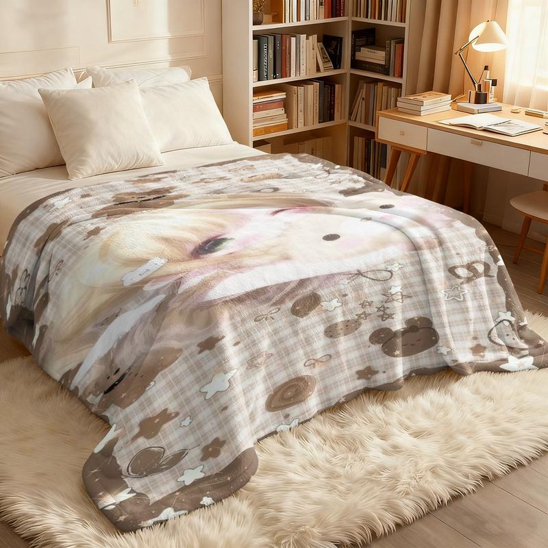 Sweet Girl Exclusive Harajuku Style Wall Hanging Cloth, Flannel Blanket, Suitable for All, Daily Business Essential Item Sweet Girl Exclusive Harajuku Style Wall Hanging Cloth, Flannel Blanket, Suitable for All, Daily Business Essential Item