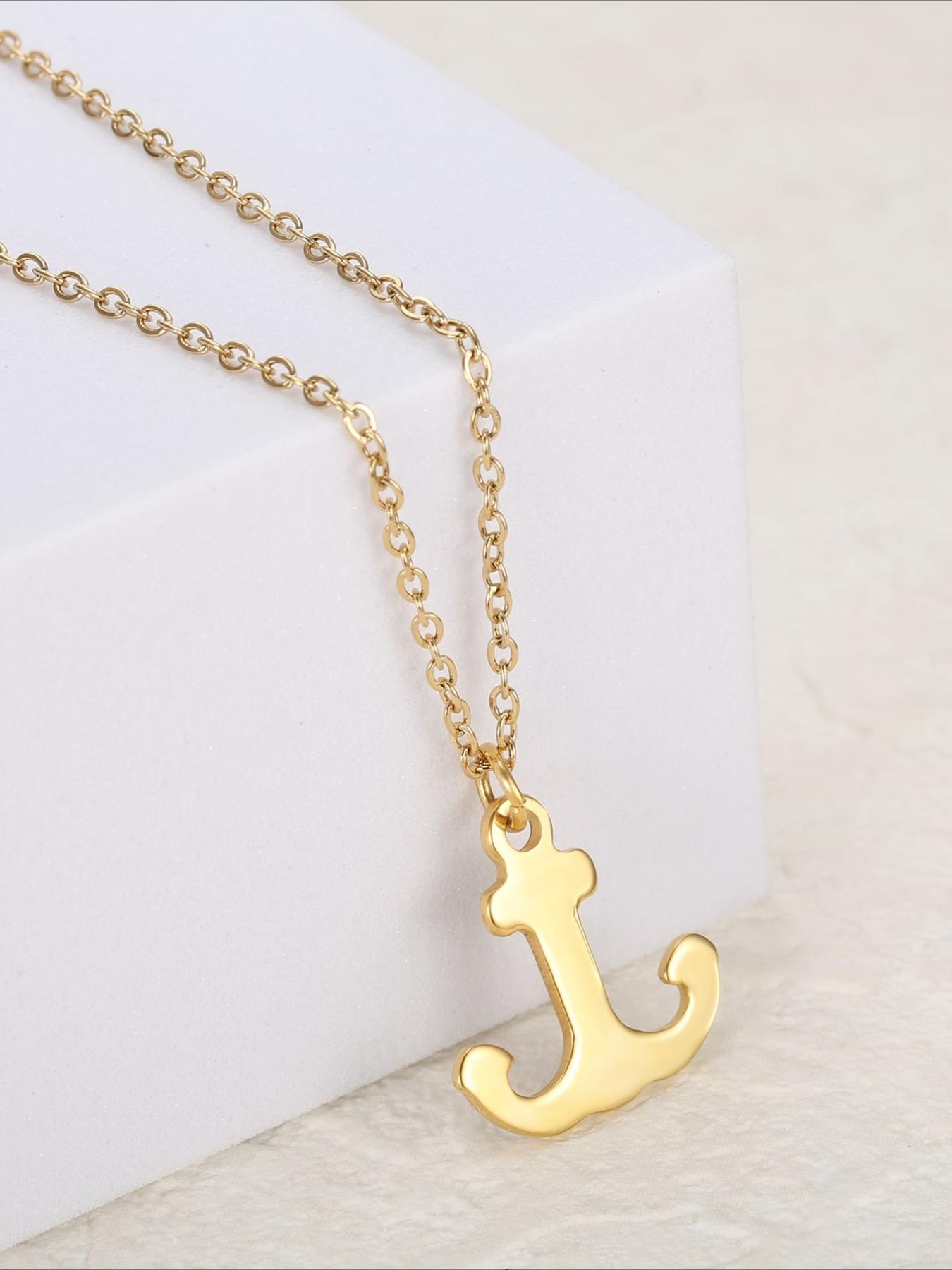 Fashion Boat Anchor Pendant Necklace, Made of Stainless Steel Material, Trendy Fashion Accessory