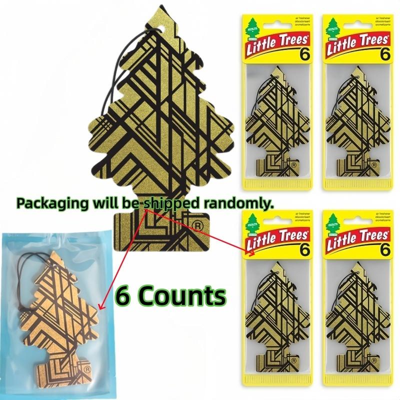 Little Trees Car Air Freshener Hanging Decor, Car Air Diffuser, Long-Lasting Scent, Fragrance, 6 Pieces Set, for Cars and Home Use