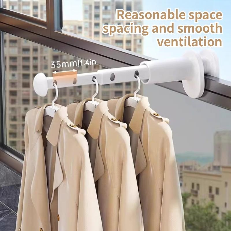 Telescopic Clothes Drying Rack - Foldable & Expandable Indoor Laundry Airer for Apartment, Balcony & Travel