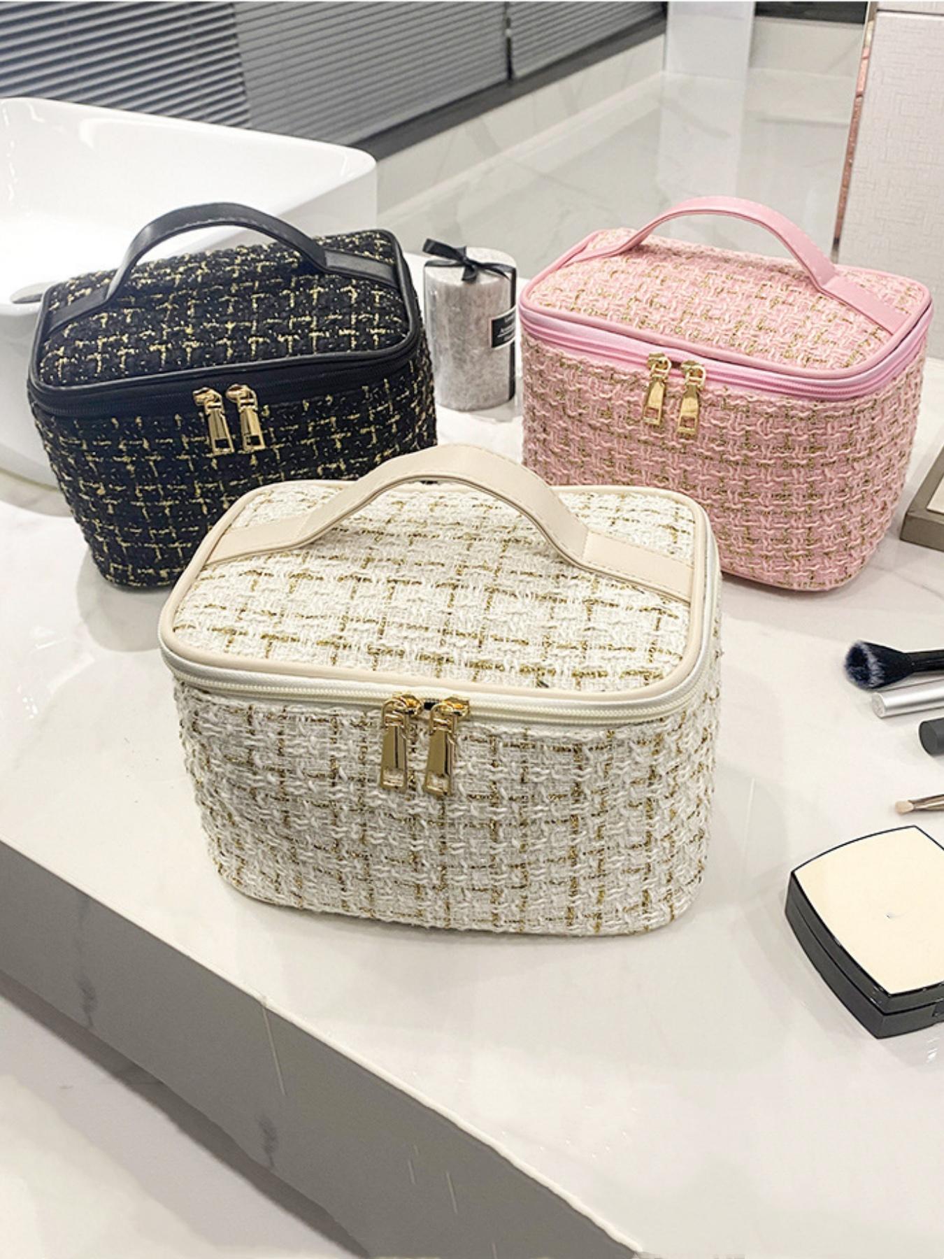 New Large Capacity Fashion Women's Handbag Cosmetic Bag, Portable Makeup Organizer, Holds Lipstick, Brush, Eyeliner, Wedding Gift, Valentine's Day Present