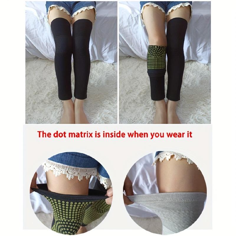 Double-sided Massage Points Knee Pads, 1 Pair Warm Knee Wrap, Knee Support for Elderly & Air-conditioned Rooms, Sports & Outdoor Accessories, Christmas, Christmas Gift, Knee Pads Knees