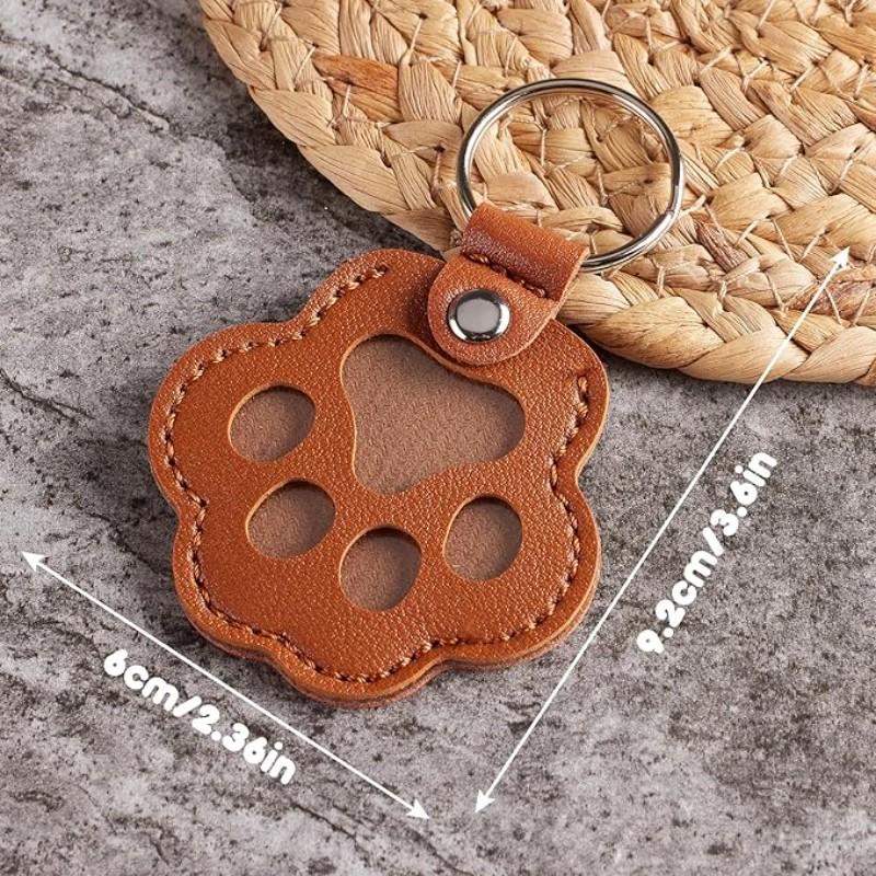 Pet Hair Storage Keychain, Paw Shaped Fur Keepsake, Dog Cat Hair Collector, Commemorative Gift for Pet Enthusiasts, Unique Souvenir