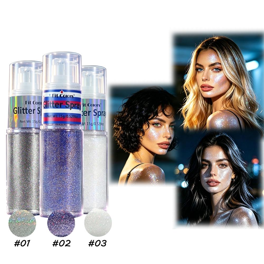 Face & Body Glitter Gel, Holographic Shimmer Sequins for All Occasions, Long-Lasting Sparkle Makeup