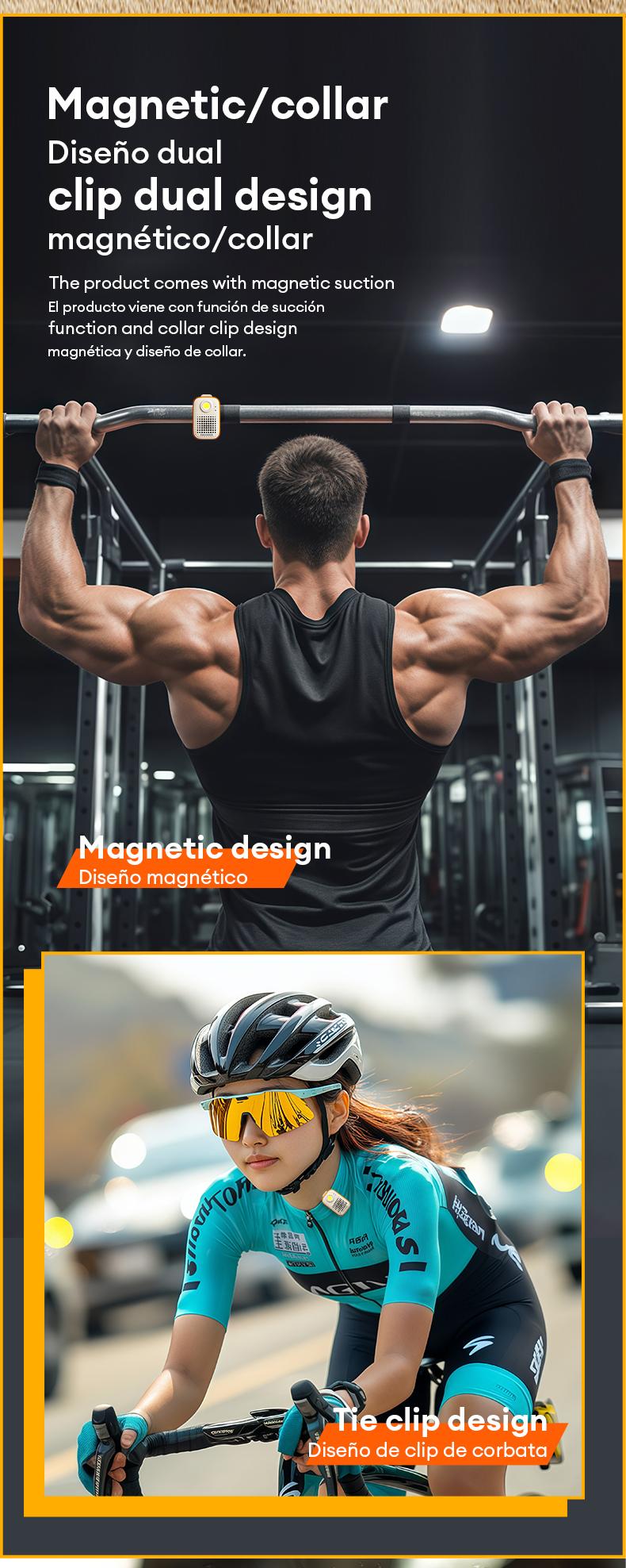 Transformers TF-Y07 PRO Bluetooth Speaker Dual Wear Design with Magnetic/Clip Collar, HiFi Stereo Sound, IPX67 Waterproof