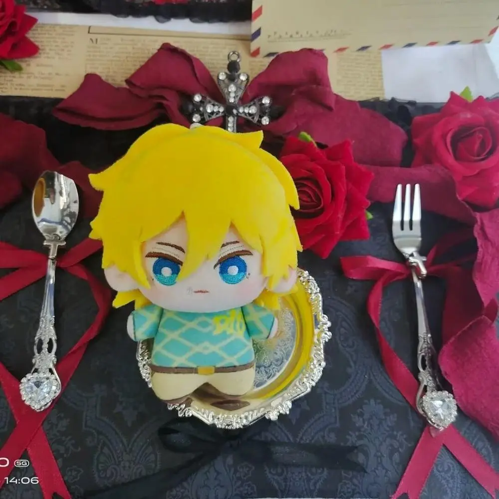10cm Anime JoJos Bizarre Adventure Dio Plush Doll Soft Plushies Pendant Diego Brando Stuffed Toy Dolls Collection Birthday Gift