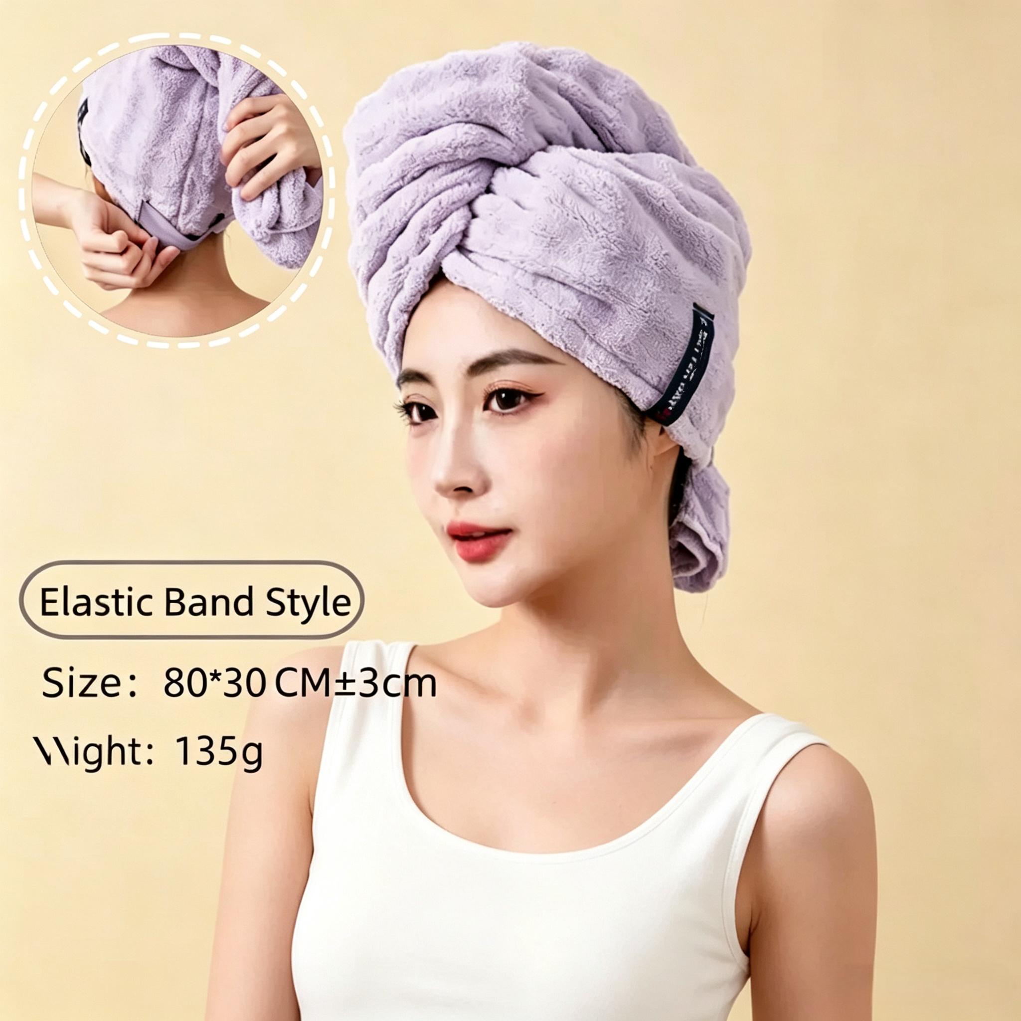 Women's quick-dry hair towel, absorbent and thickened, new style shower cap towel head wrap