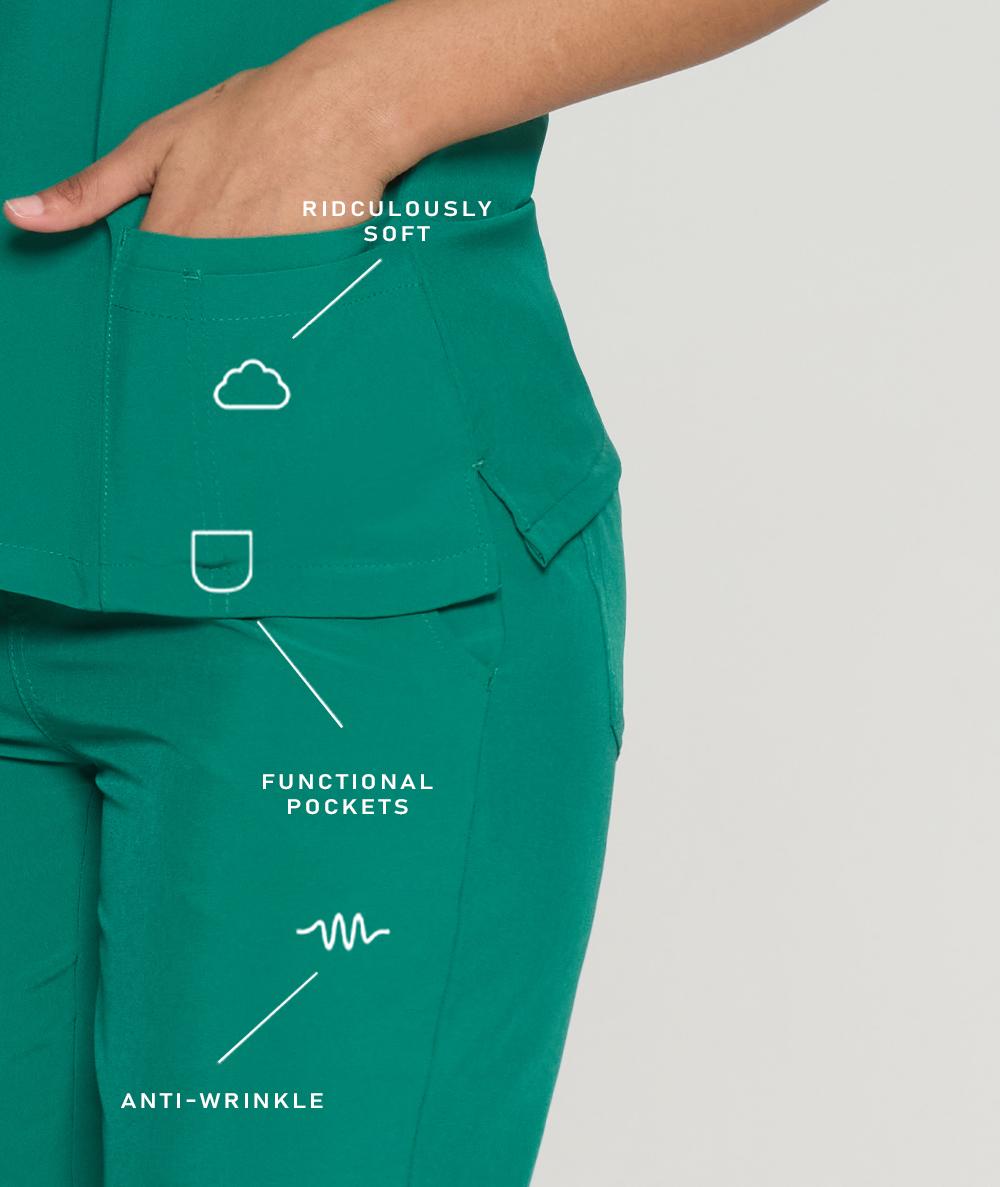 COZYFIT Scrubs Luna Vital Set for Women - Stretch V-Neck Scrub Top & Jogger Pant with 8 Pockets COZY SCRUBS COZYFIT Scrubs Luna Vital Set for Women - Stretch V-Neck Scrub Top & Jogger Pant with 8 Pockets COZY SCRUBS