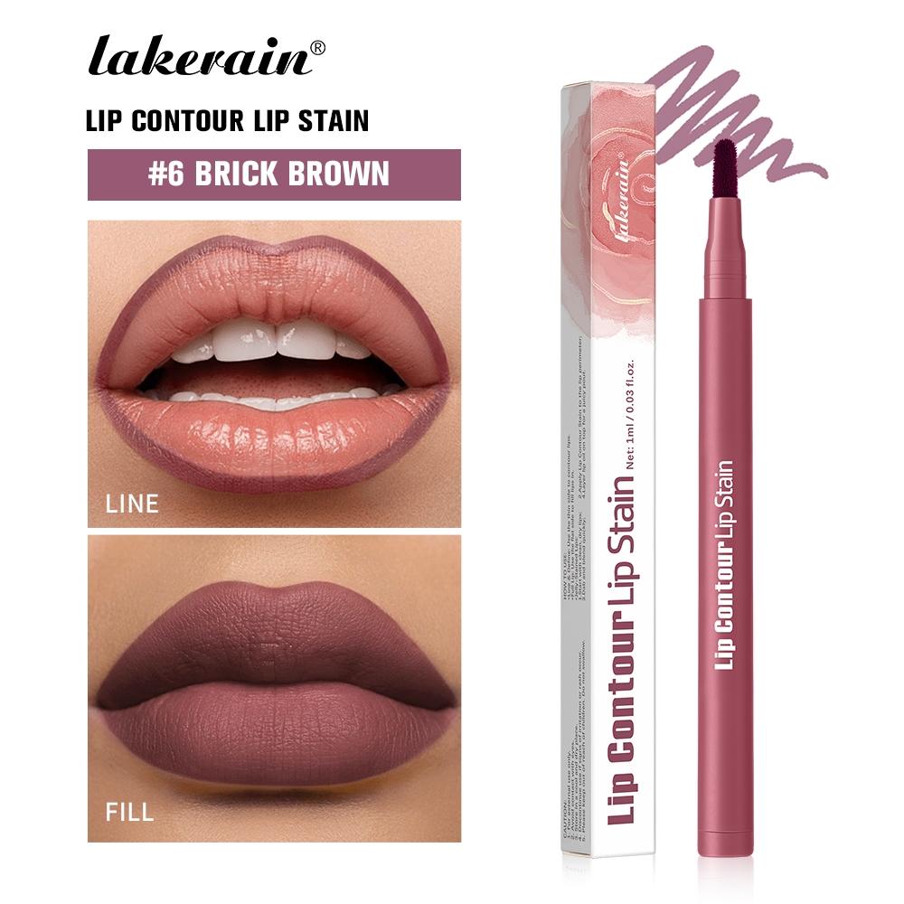 Lakerain 2-in-1 Lip Liner & Lip Stain, Waterproof High-Pigment Smudge-Proof Lip Tint, Non-Drying Formula for Precise Definition & Gradient Matte Looks, Travel-Friendly with 8 Shades for All Skin Tones Lakerain 2-in-1 Lip Liner & Lip Stain, Waterproof High-Pigment Smudge-Proof Lip Tint, Non-Drying Formula for Precise Definition & Gradient Matte Looks, Travel-Friendly with 8 Shades for All Skin Tones