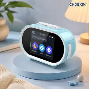 All-in-One AI Smart Home Guardian with Touchscreen| Smart Voice Reminder Clock with Medication & Task Alerts| Portable Desktop MP3 Speaker