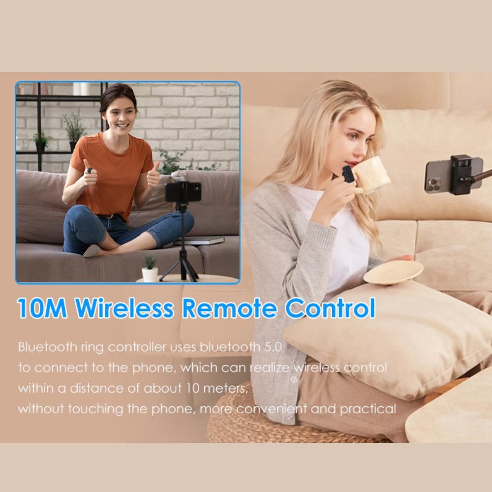 Bluetooth-compatible Ring Controller for Camera Shutter, Remote Control for Smartphone Cameras, Holiday Gift, Party Favors, 1pcs