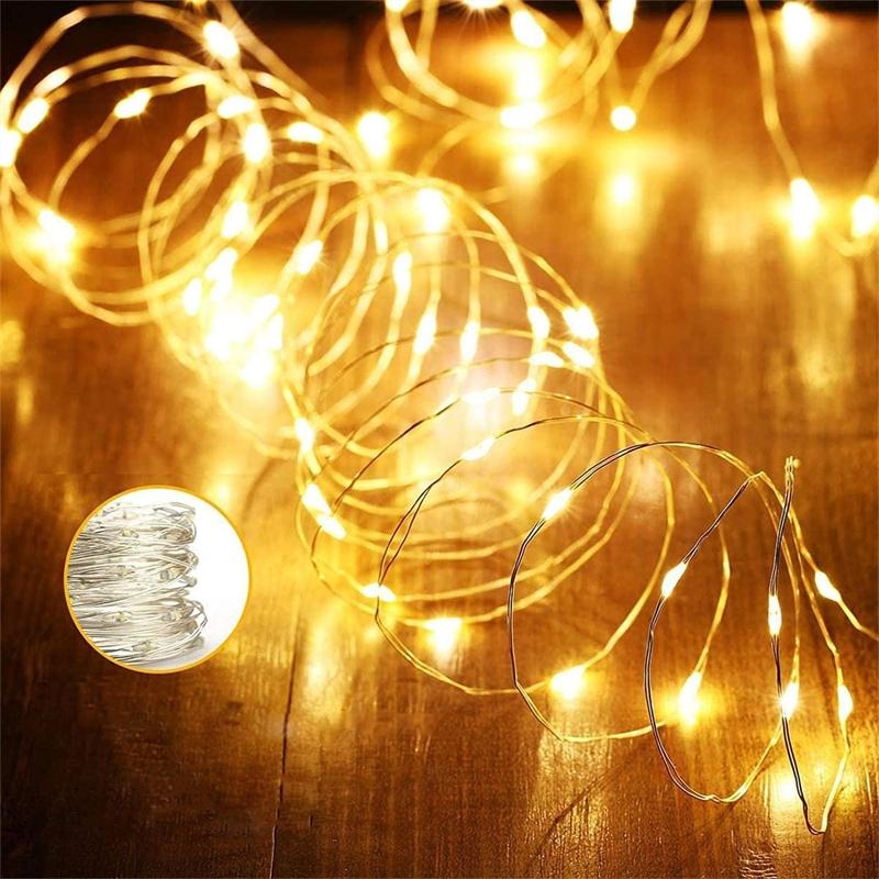 LED Curtain Light String, USB Powered LED Curtain Light String, Decorative Interior LED Lights String For Wedding Bedroom Living Room, Adjustable Led Lights