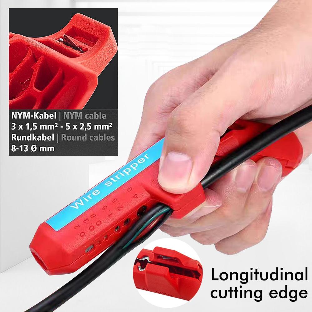 Multifunctional Precision Wire Stripper Tool, Ergonomic Bent Handle Design, Ideal for Electricians & DIY Projects, Hand Tools