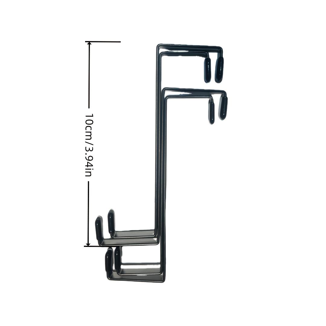 2pcs Door Hooks, Portable Multi-Functional Backpacks Hooks Without Drilling, Door Hanging Organizer, Suitable for Doors/Cabinets/Closets - Ideal for Hanging Headphones, Umbrellas, Bags, Keys, Snack Pouches, Clothes, and More