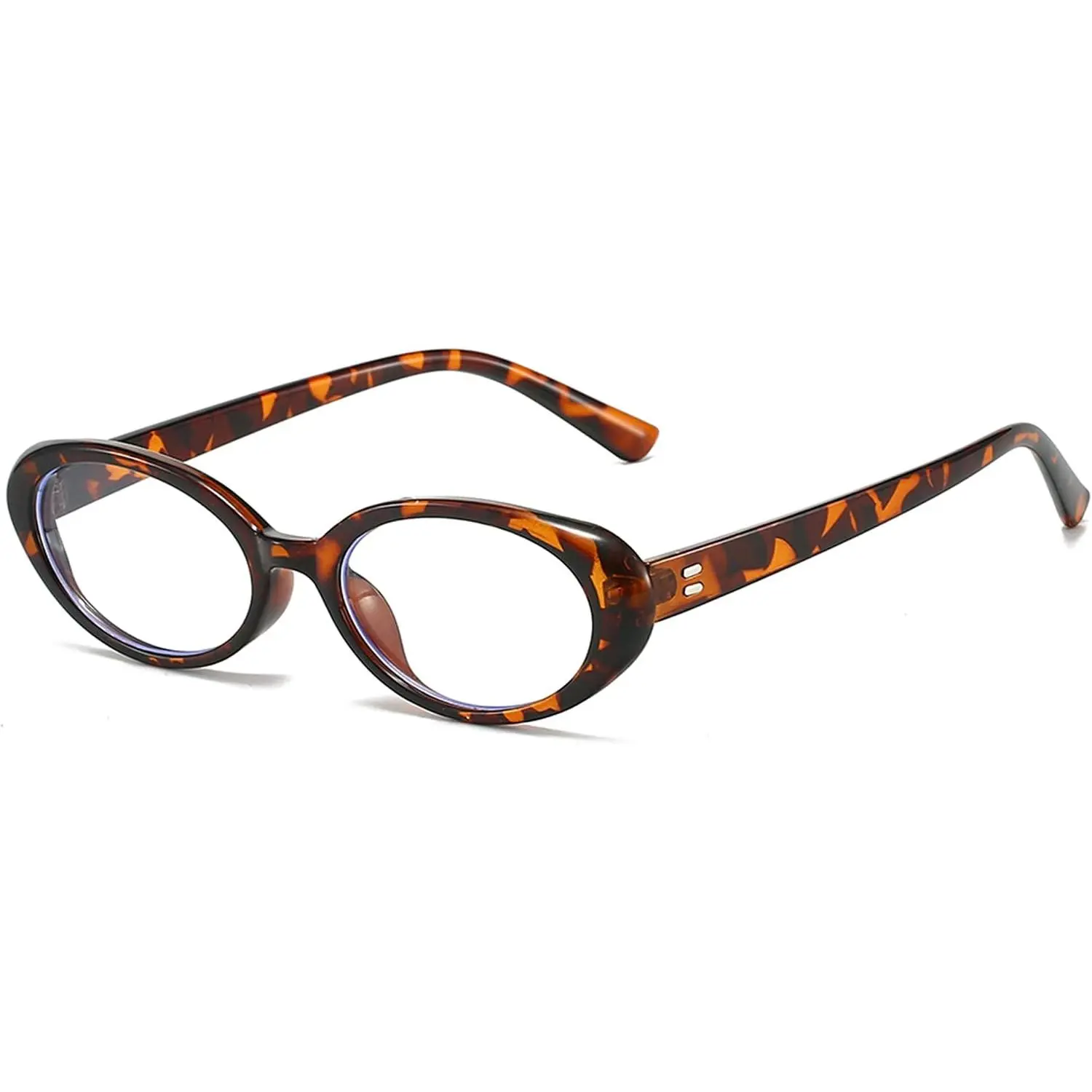 Retro Oval Blue Light Glasses for Women Men Small 90s Style  Eyewear  Nerd Eyeglasses