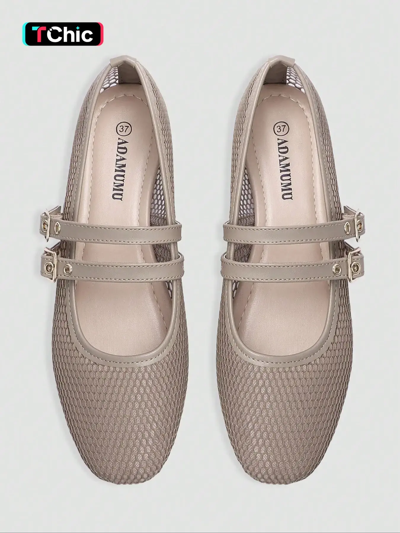 Women's Casual Mesh Mary Jane Flat Shoes, Breathable & Comfortable Design, Ideal for Daily Wear