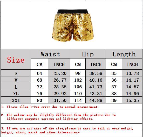 2026 New Reversible Sequin Shorts for Women,Versatile Elastic Waist Loose Fit Street Style Cool and Trendy Womens Sequined Short