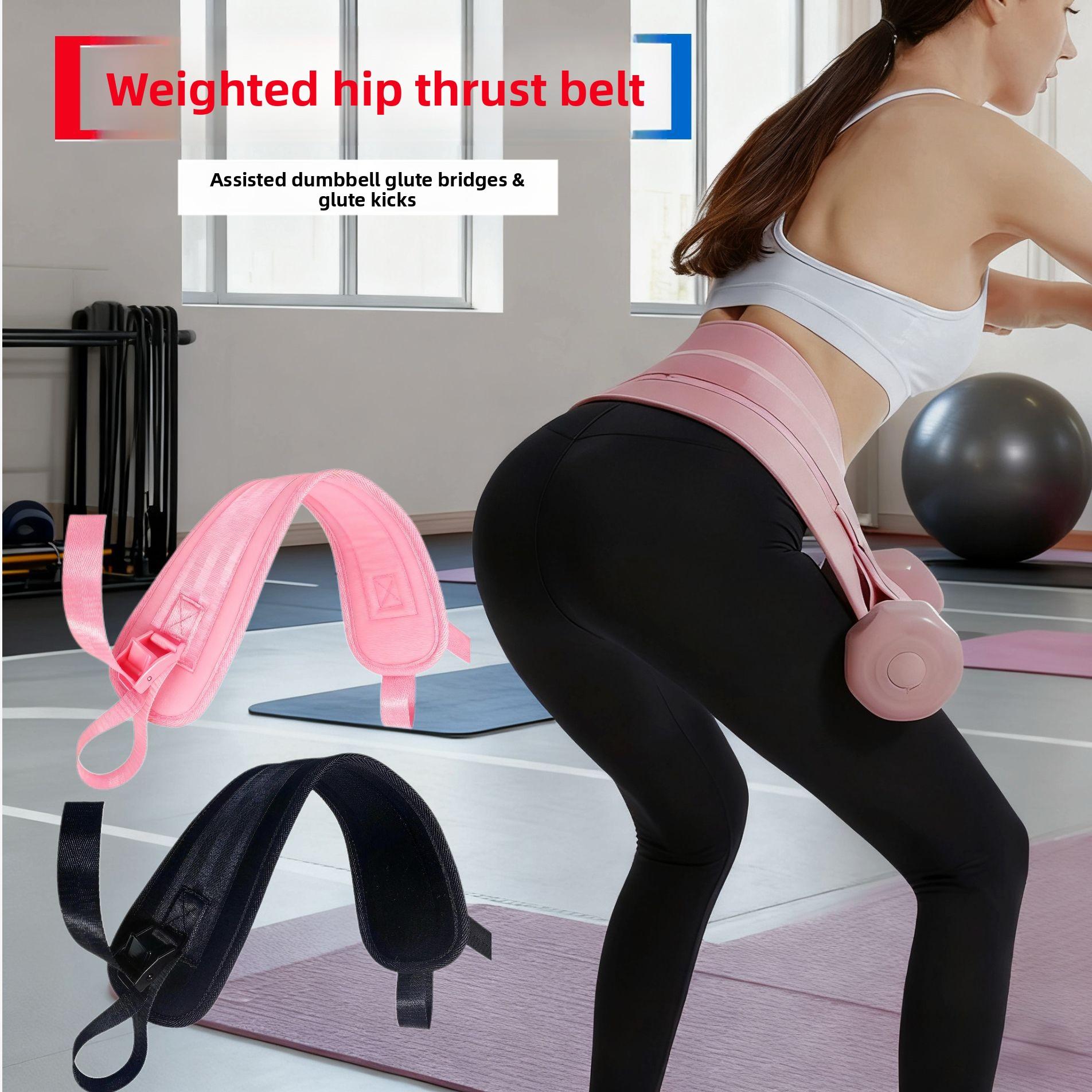 Wide Anti-Slip Hip Thrust Belt For Glute Bridges, Squats, Weighted Workouts, Home Gym Fitness Equipment