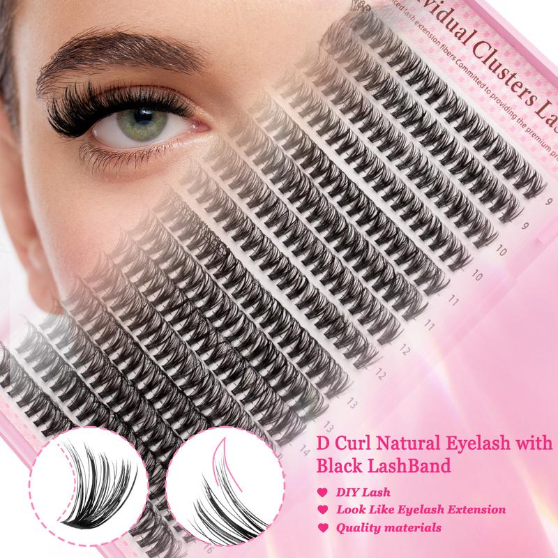 DIY Eyelash Extension Kit, 640pcs/set Mixed Lengths 9-16mm, Includes Bond, Seal, Remover and Eyelash Tweezers, Single-Row D-Curl Lashes Set DIY Eyelash Extension Kit, 640pcs/set Mixed Lengths 9-16mm, Includes Bond, Seal, Remover and Eyelash Tweezers, Single-Row D-Curl Lashes Set