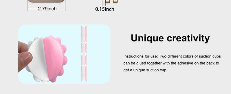 2pcs Double-Sided Phone Suction Mount,Round Silicone Suction Cup Phone Holder,Phone Case Self-Adhesive Phone Sticky Grip for Mobile Devices 2pcs Double-Sided Phone Suction Mount,Round Silicone Suction Cup Phone Holder,Phone Case Self-Adhesive Phone Sticky Grip for Mobile Devices