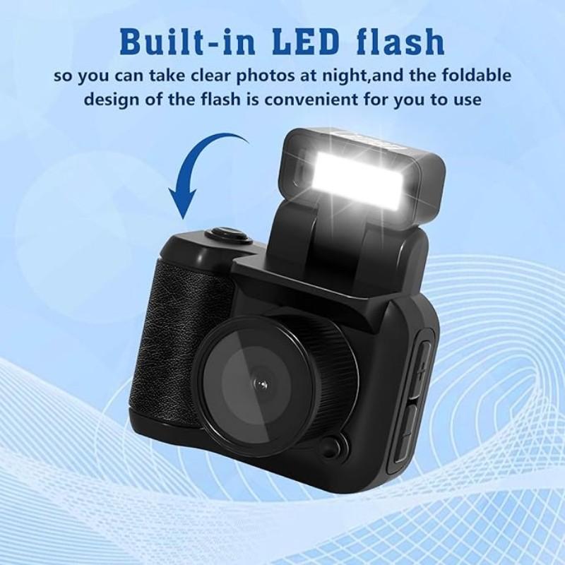 HD Keychain Mini Camera Y4000 1080P, Vintage Camera with 1.44 Inch HD Screen, Long Battery Life, No TF Memory Card Included