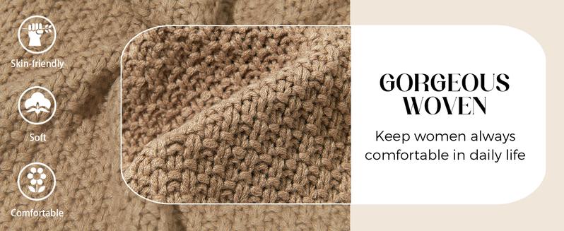 Goranbon Womens Long Sleeve Open Front Sweaters Plus Size Casual Kimono Lightweight Soft Knit Cardigan Outerwear